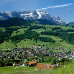 Appenzell mit Säntis